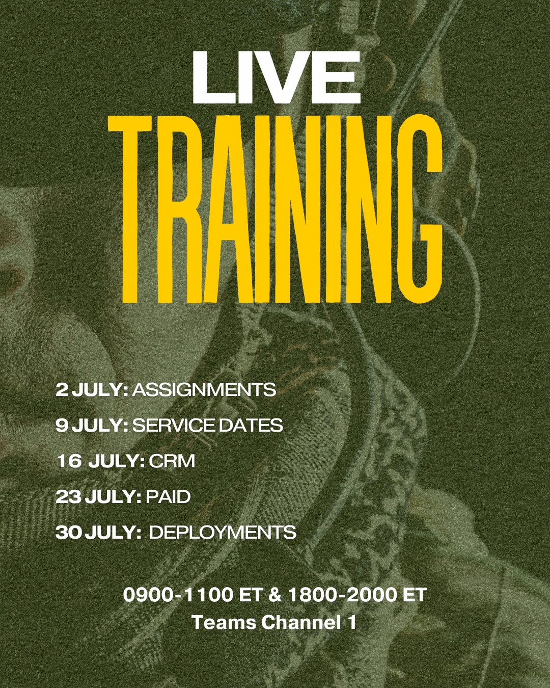 July Drive The Change Training